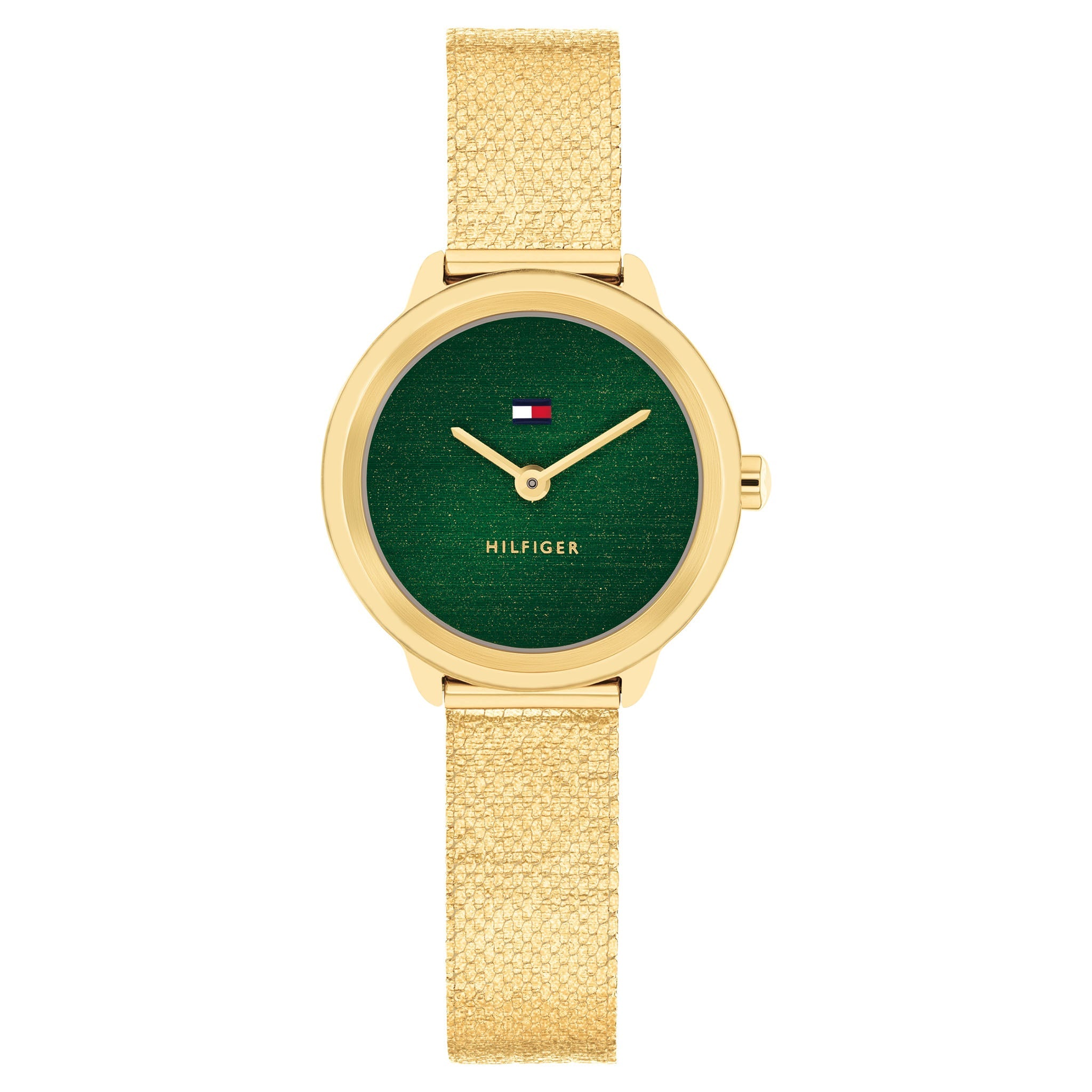 Tommy Hilfiger Gold Steel Green Dial Women's Watch - 1782812