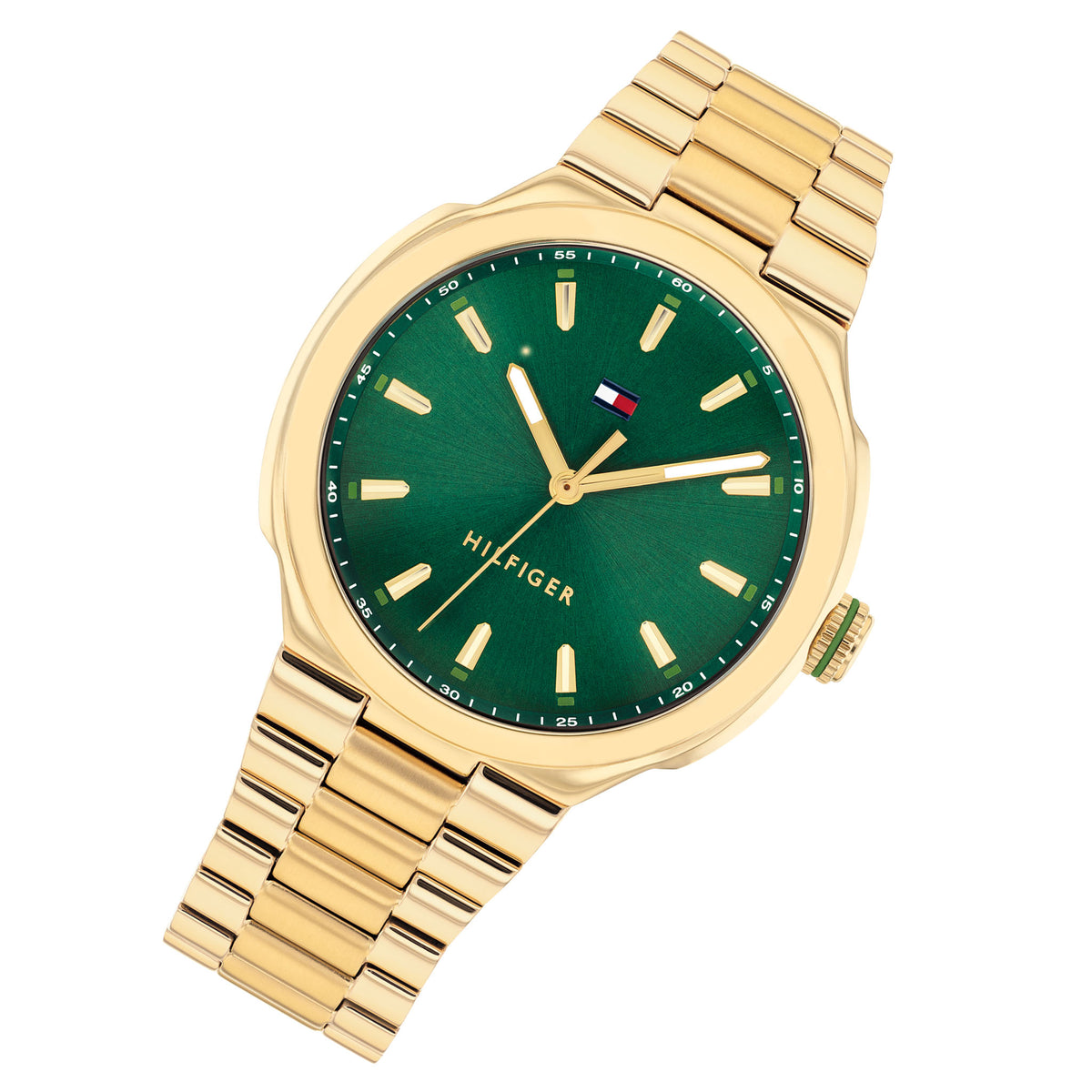 Tommy Hilfiger Gold Steel Emerald Green Dial Women's Watch - 1782820
