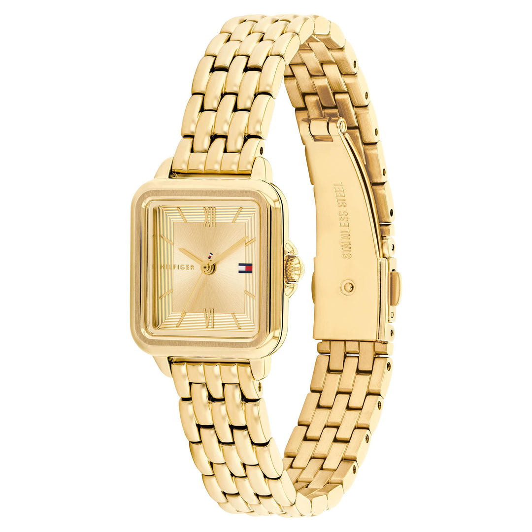 Tommy Hilfiger Gold Steel Champagne Dial Women's Watch - 1782832