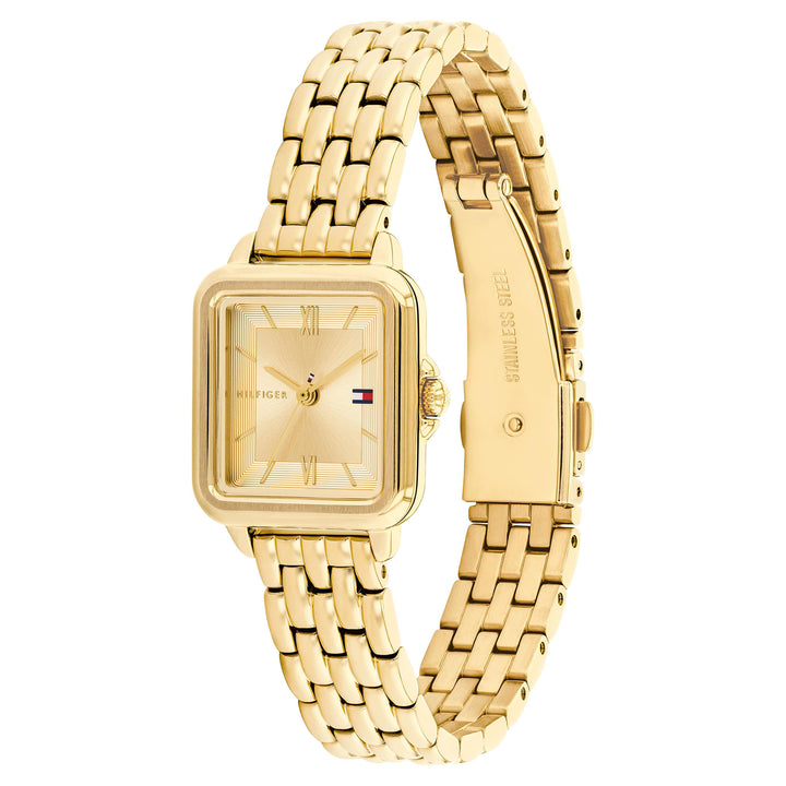 Tommy Hilfiger Gold Steel Champagne Dial Women's Watch - 1782832