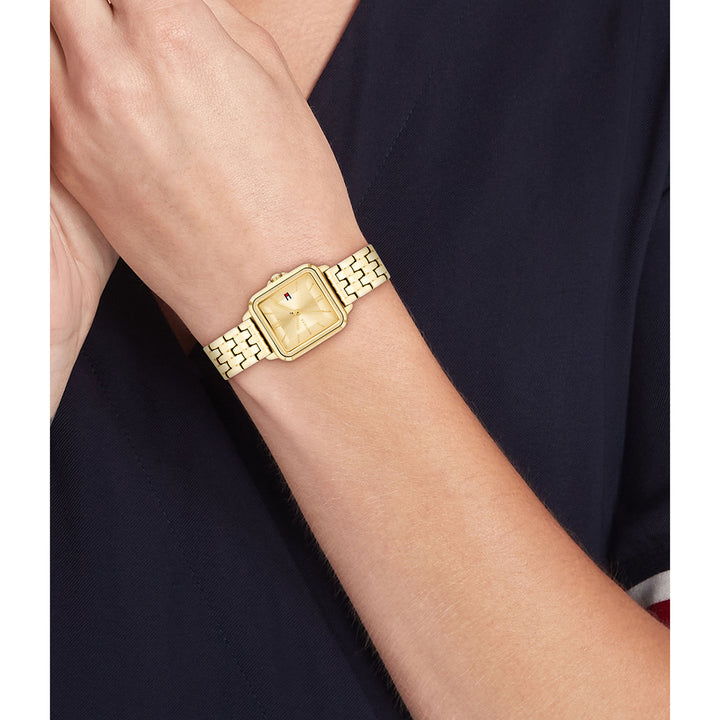 Tommy Hilfiger Gold Steel Champagne Dial Women's Watch - 1782832