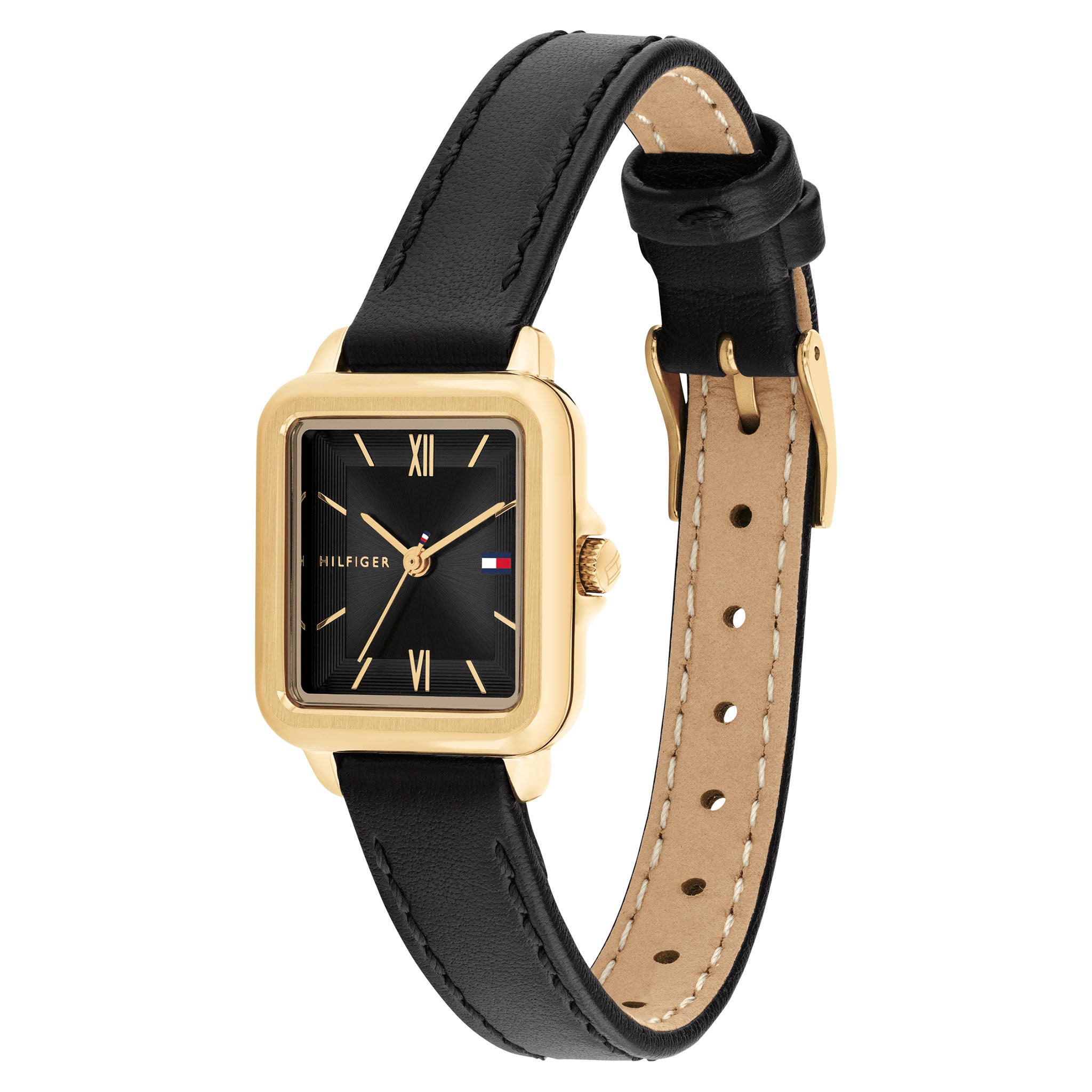 Tommy Hilfiger Black Leather Women's Watch - 1782835