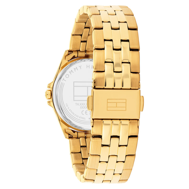 Tommy Hilfiger Gold Steel Pink Dial Women's Watch - 1782854