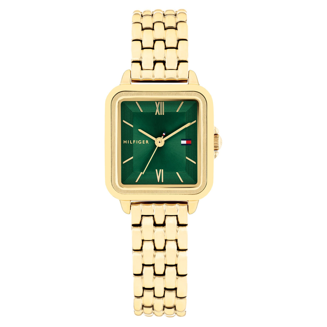 Tommy Hilfiger Gold Steel Green Dial Women's Watch - 1782858