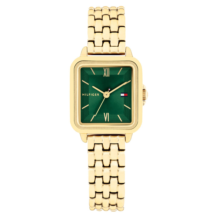 Tommy Hilfiger Gold Steel Green Dial Women's Watch - 1782858