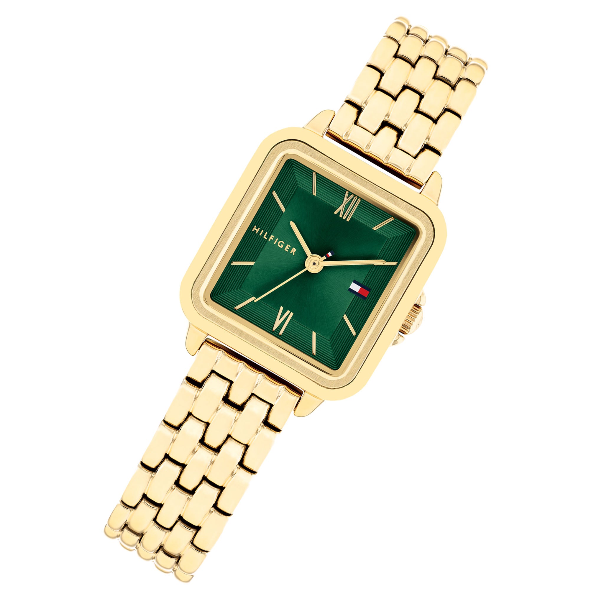 Tommy Hilfiger Gold Steel Green Dial Women's Watch - 1782858