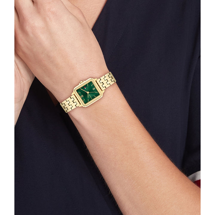 Tommy Hilfiger Gold Steel Green Dial Women's Watch - 1782858