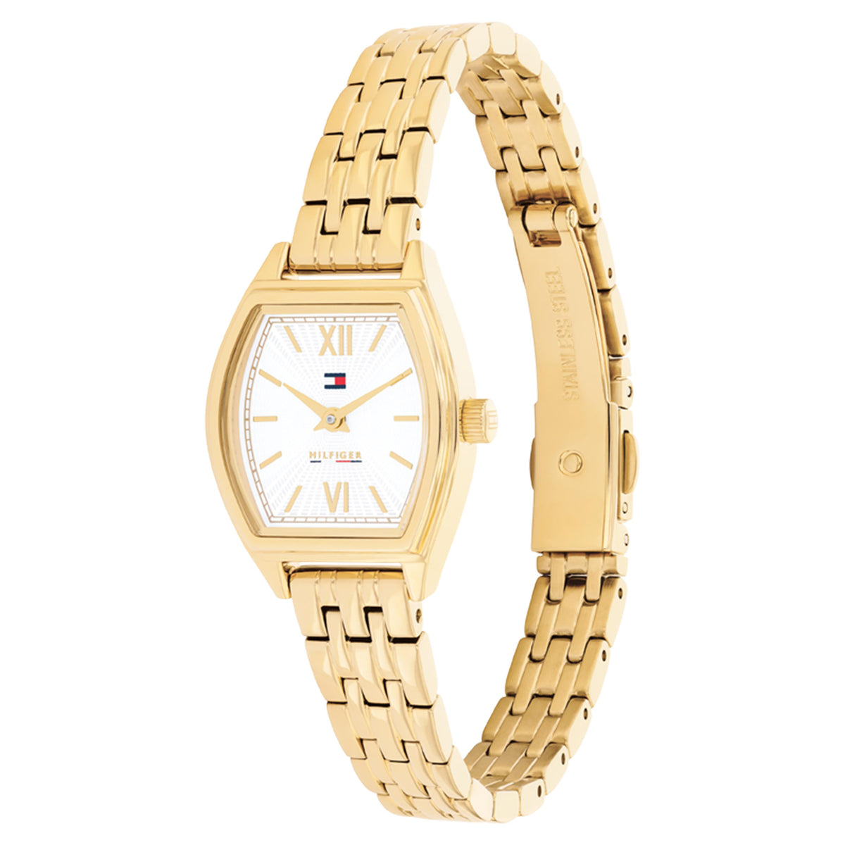 Tommy Hilfiger Gold Steel White Dial Women's Watch - 1782870