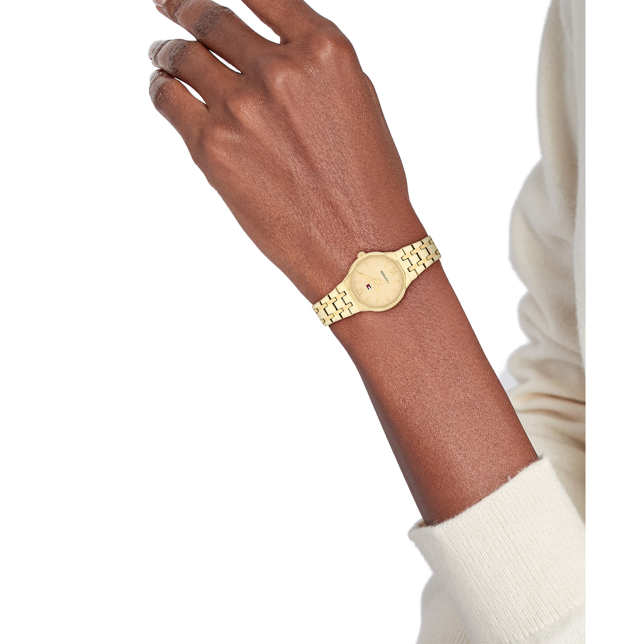 Tommy Hilfiger Steel Gold Dial Women's Watch - 1782886