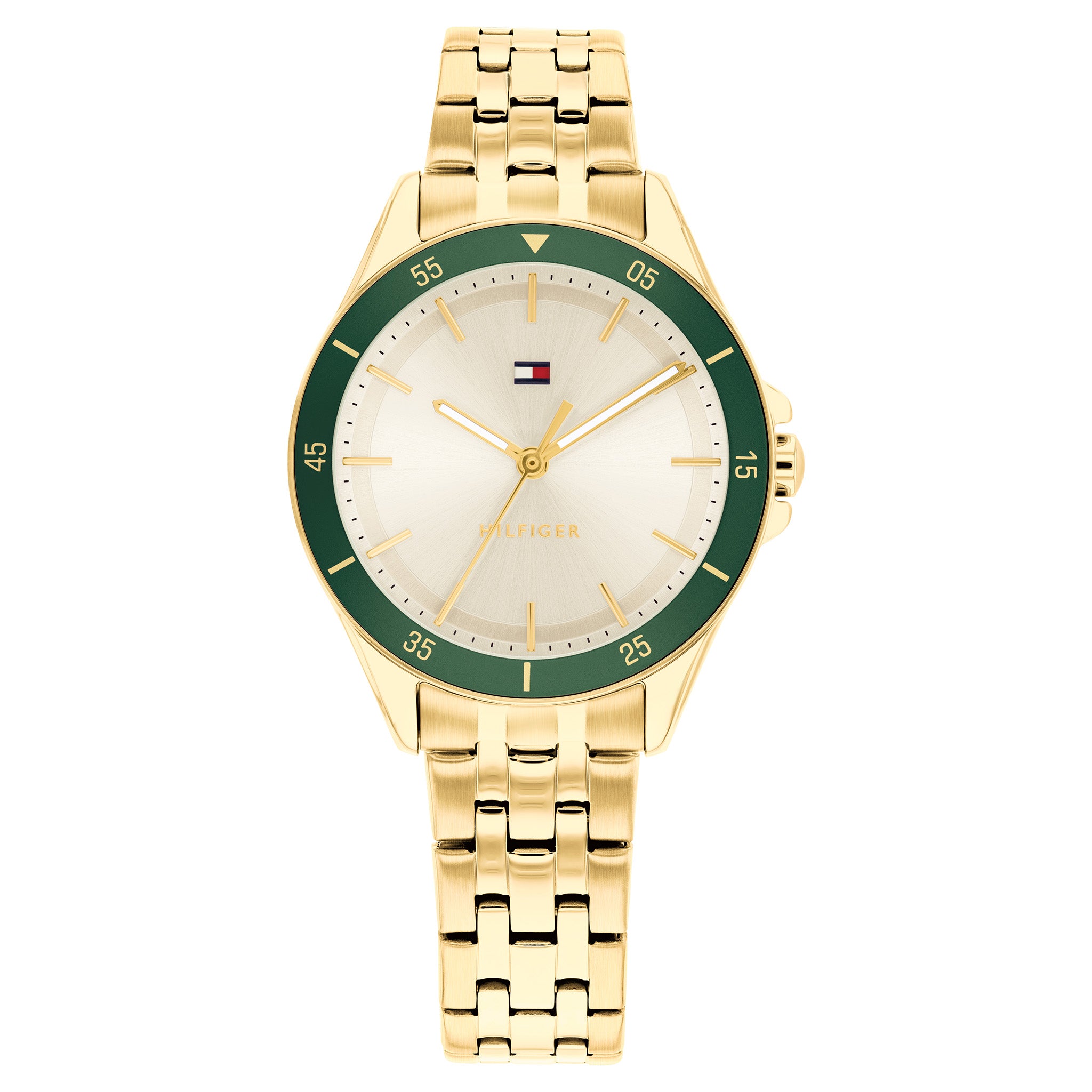 Tommy Hilfiger Gold Steel Champagne Dial Women's Watch - 1782892