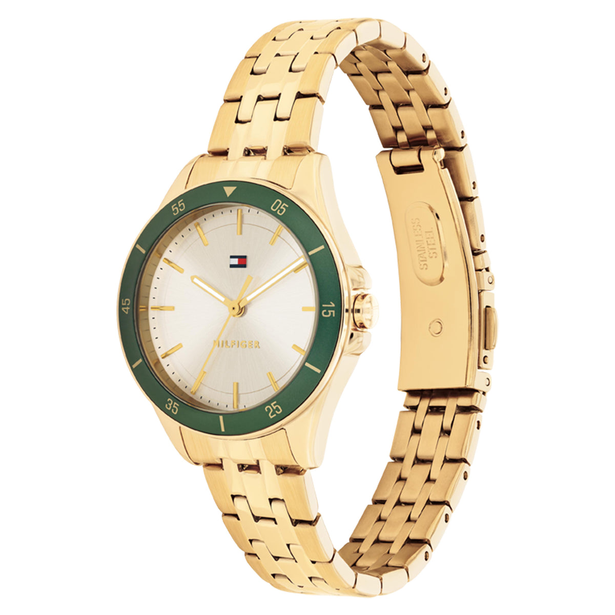 Tommy Hilfiger Gold Steel Champagne Dial Women's Watch - 1782892