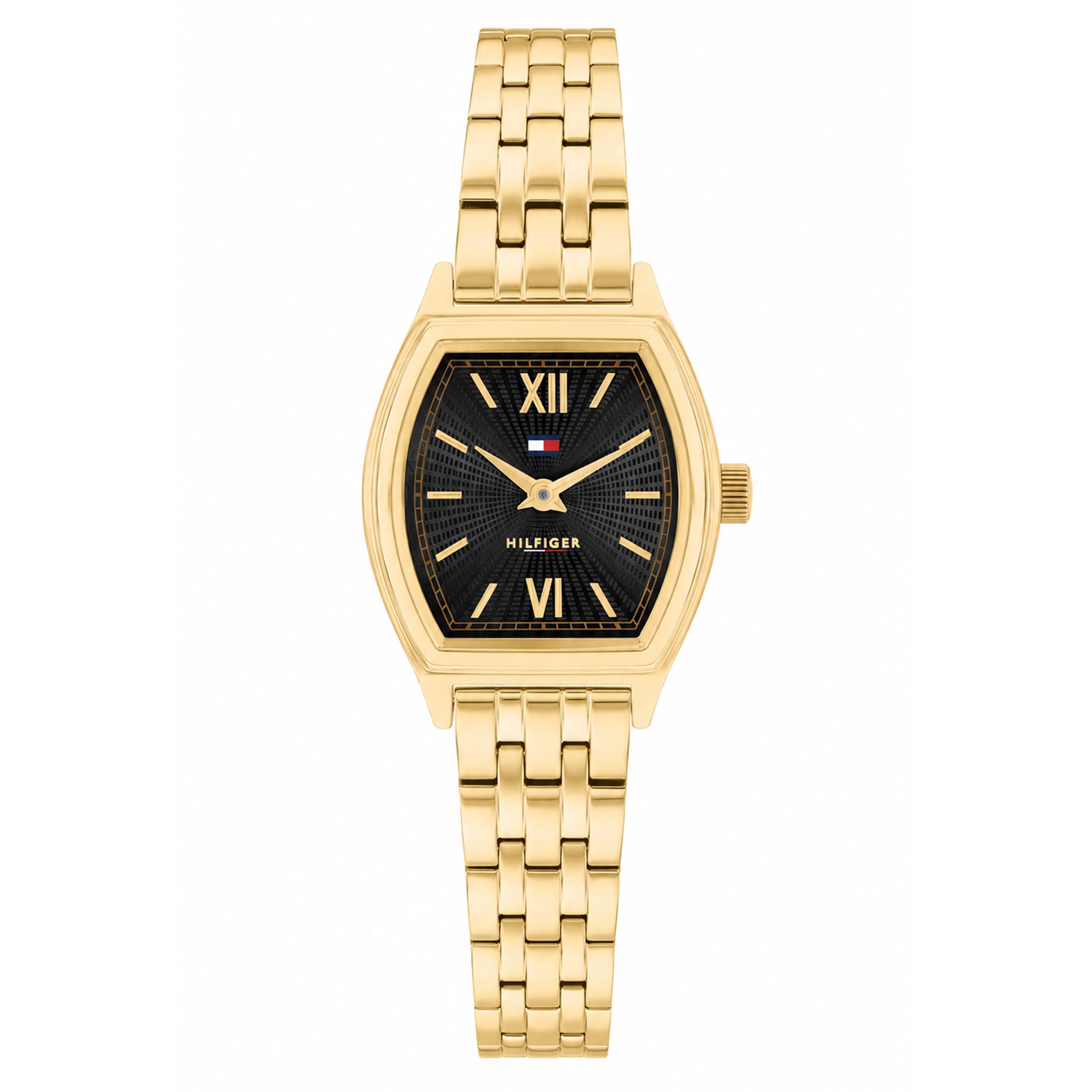 Tommy Hilfiger Gold Steel Black Dial Women's Watch - 1782940