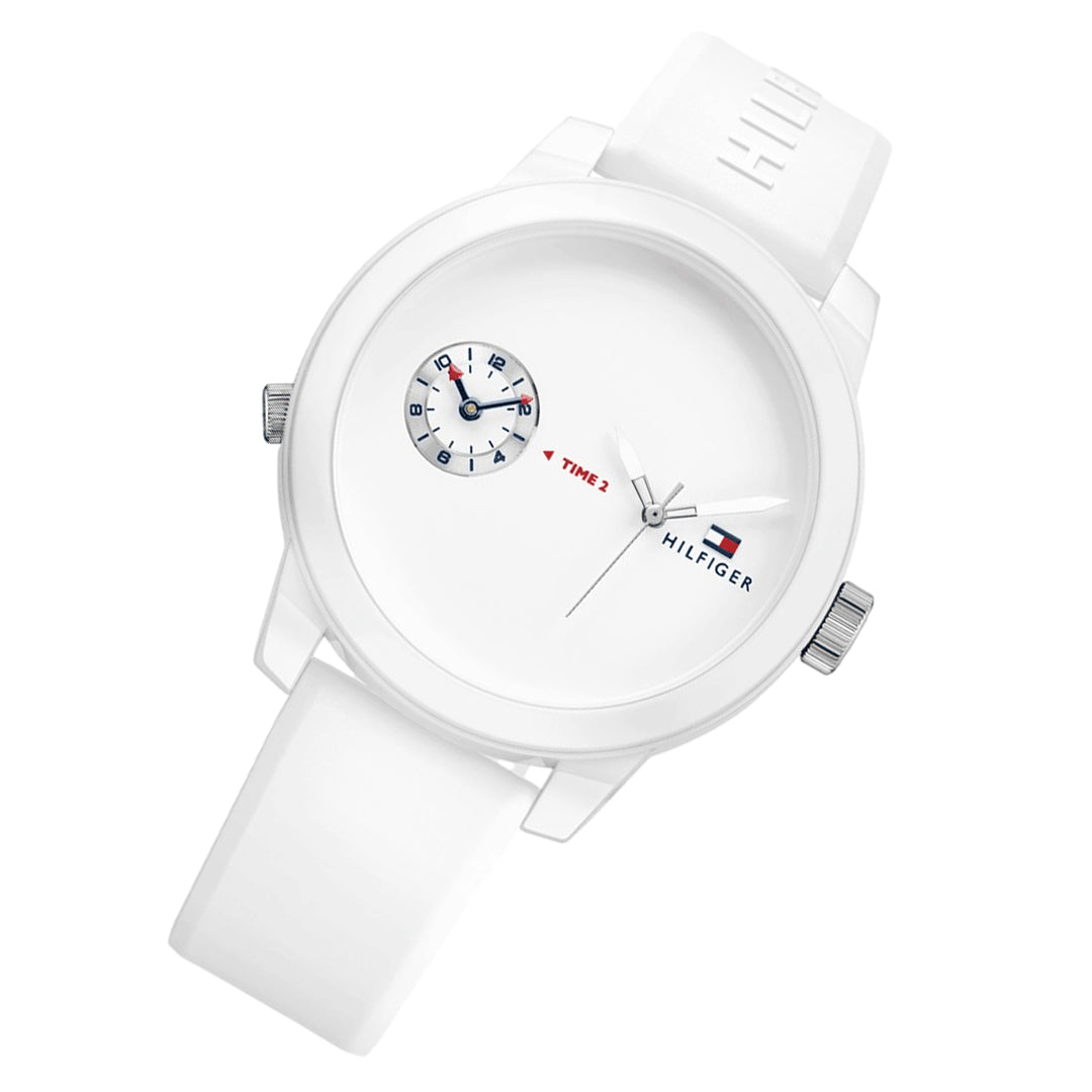 Tommy Hilfiger White Silicone Men's Watch - 1791324