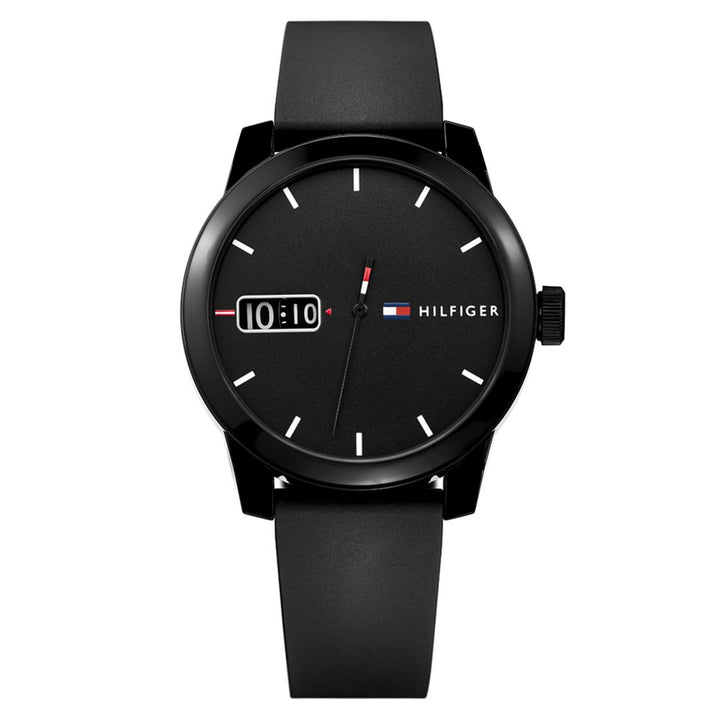 Tommy Hilfiger Black Silicone Men's Watch - 1791382