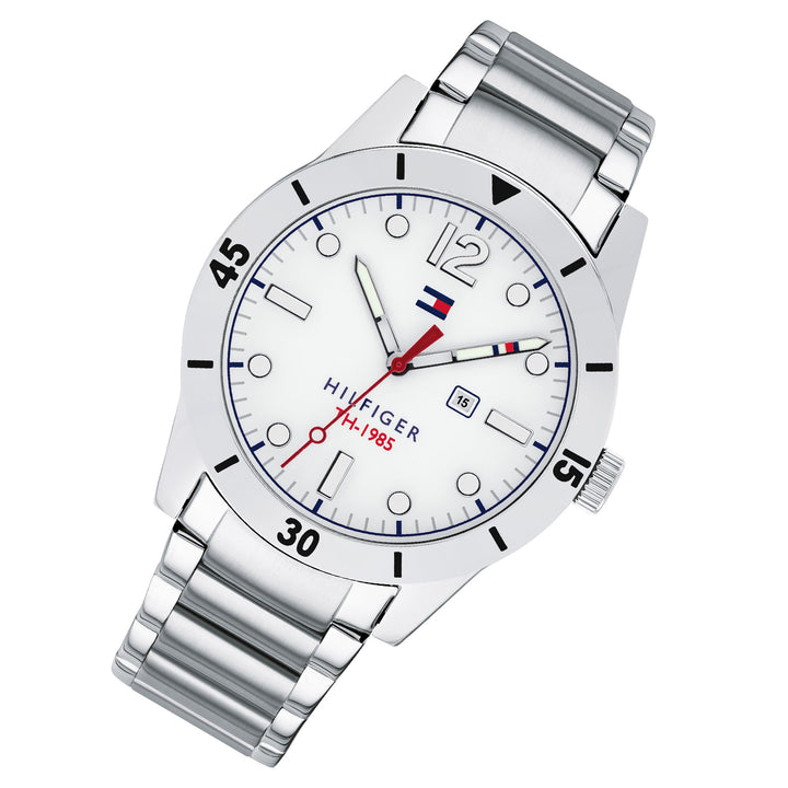 Tommy Hilfiger Stainless Steel White Dial Men's  Watch - 1791441