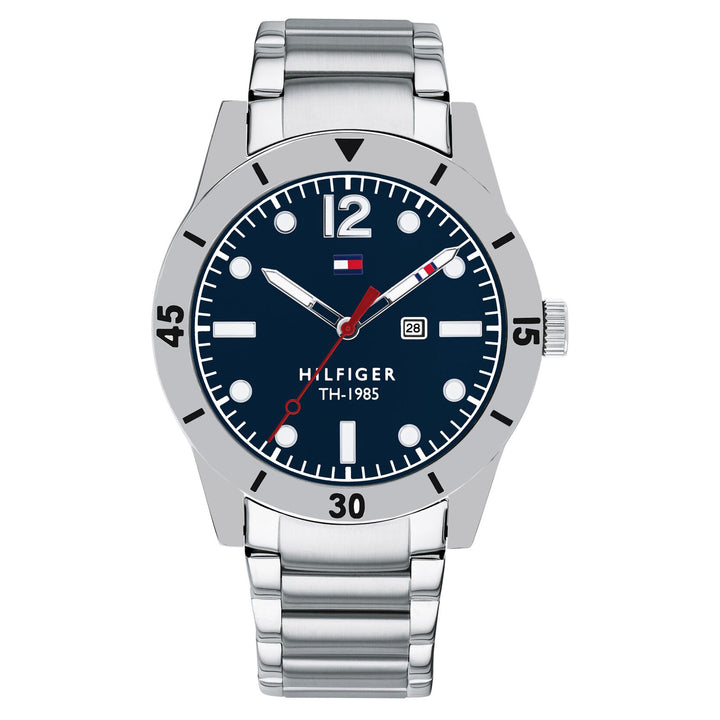 Tommy Hilfiger Stainless Steel Navy Dial Men's Watch - 1791459