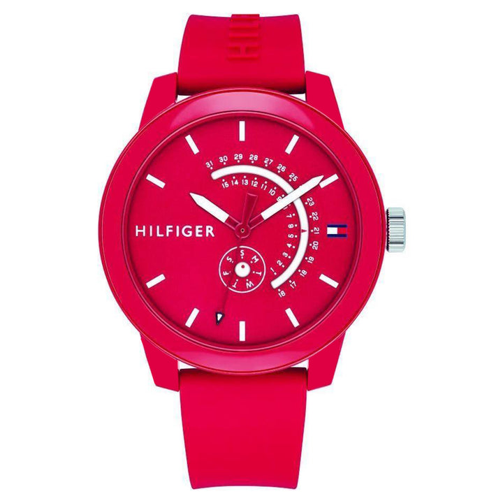 Tommy Hilfiger Red Silicone Men's Watch - 1791480