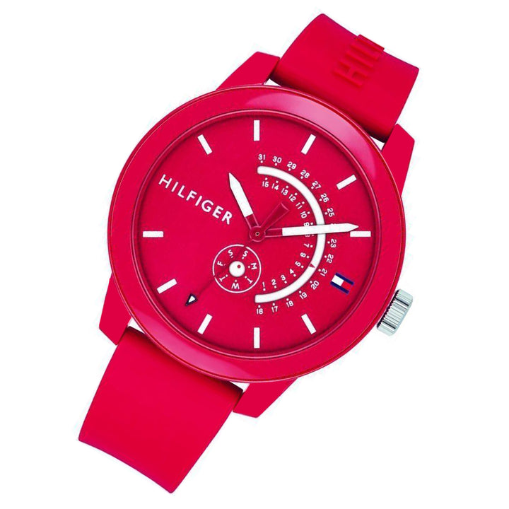 Tommy Hilfiger Red Silicone Men's Watch - 1791480