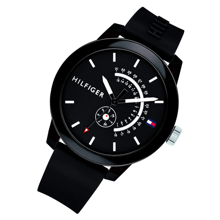 Tommy Hilfiger Black Silicone Men's Watch - 1791483