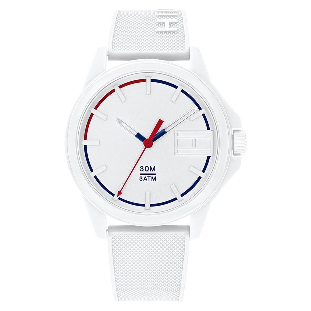 Tommy Hilfiger Sneaker Men's White Silicone Watch - 1791623