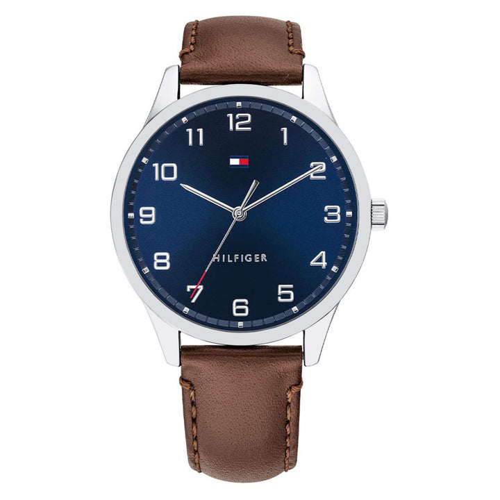 Tommy Hilfiger Essentials Dark Brown Leather Men's Watch - 1791659