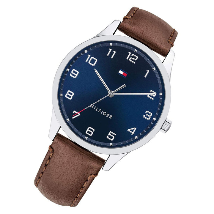 Tommy Hilfiger Essentials Dark Brown Leather Men's Watch - 1791659