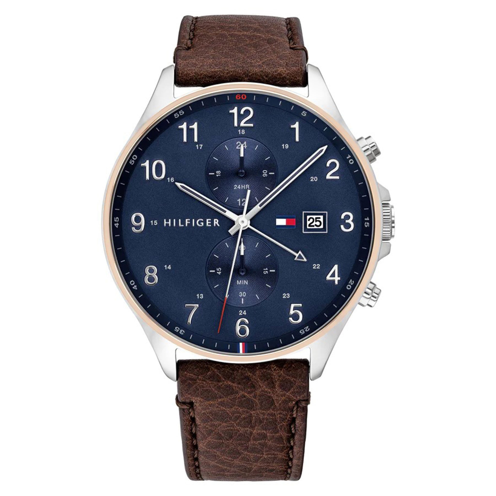 Brown leather tommy hotsell hilfiger watch