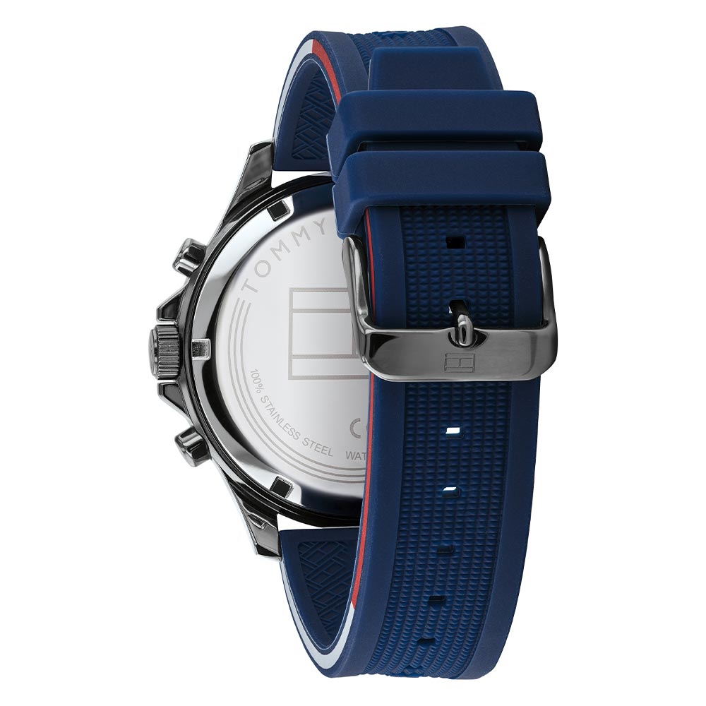 Tommy Hilfiger Blue Silicone Men's Multi-function Watch - 1791721