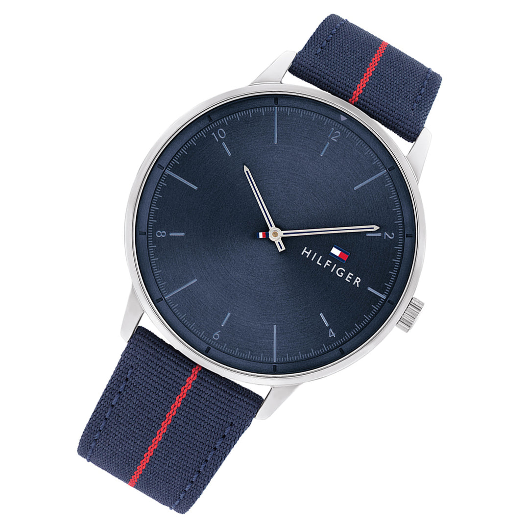 Tommy Hilfiger Navy Nylon Band Blue Dial Men's Watch - 1791844
