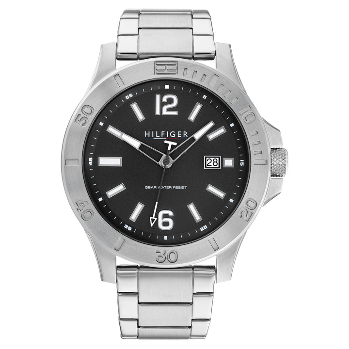 Tommy Hilfiger Stainless Steel Grey Dial Men's Watch - 1791995
