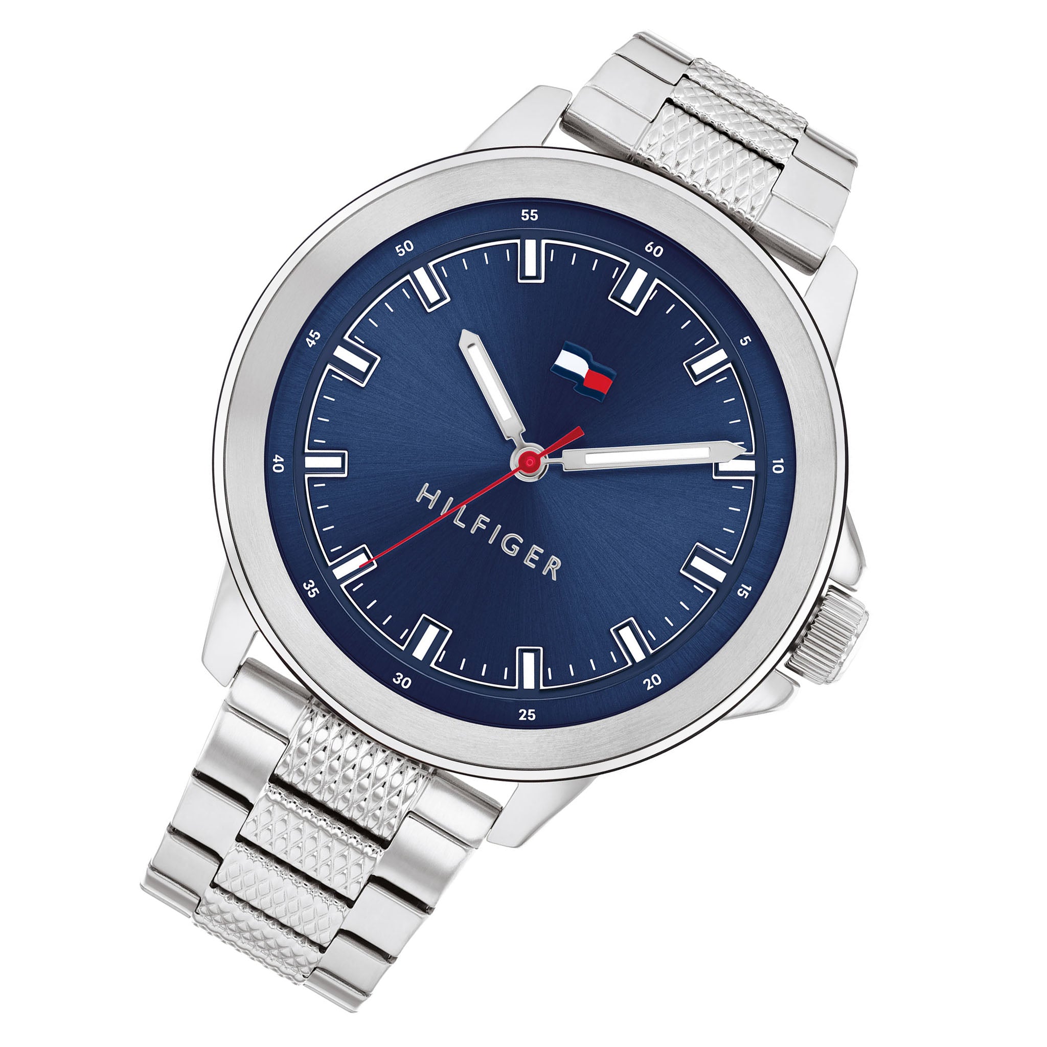 Tommy Hilfiger Stainless Steel Navy Dial Men's Watch - 1792024