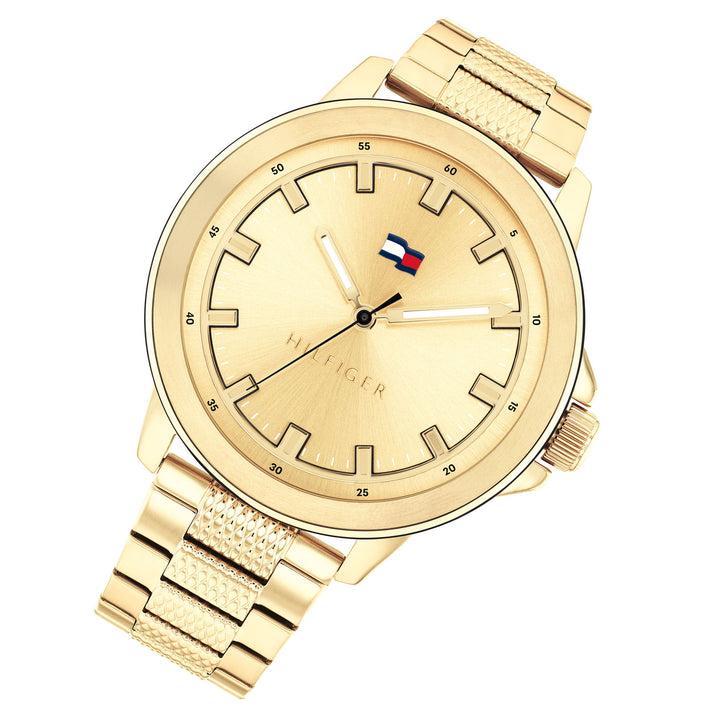 Tommy Hilfiger Gold Steel Light Gold Dial Men's Watch - 1792025