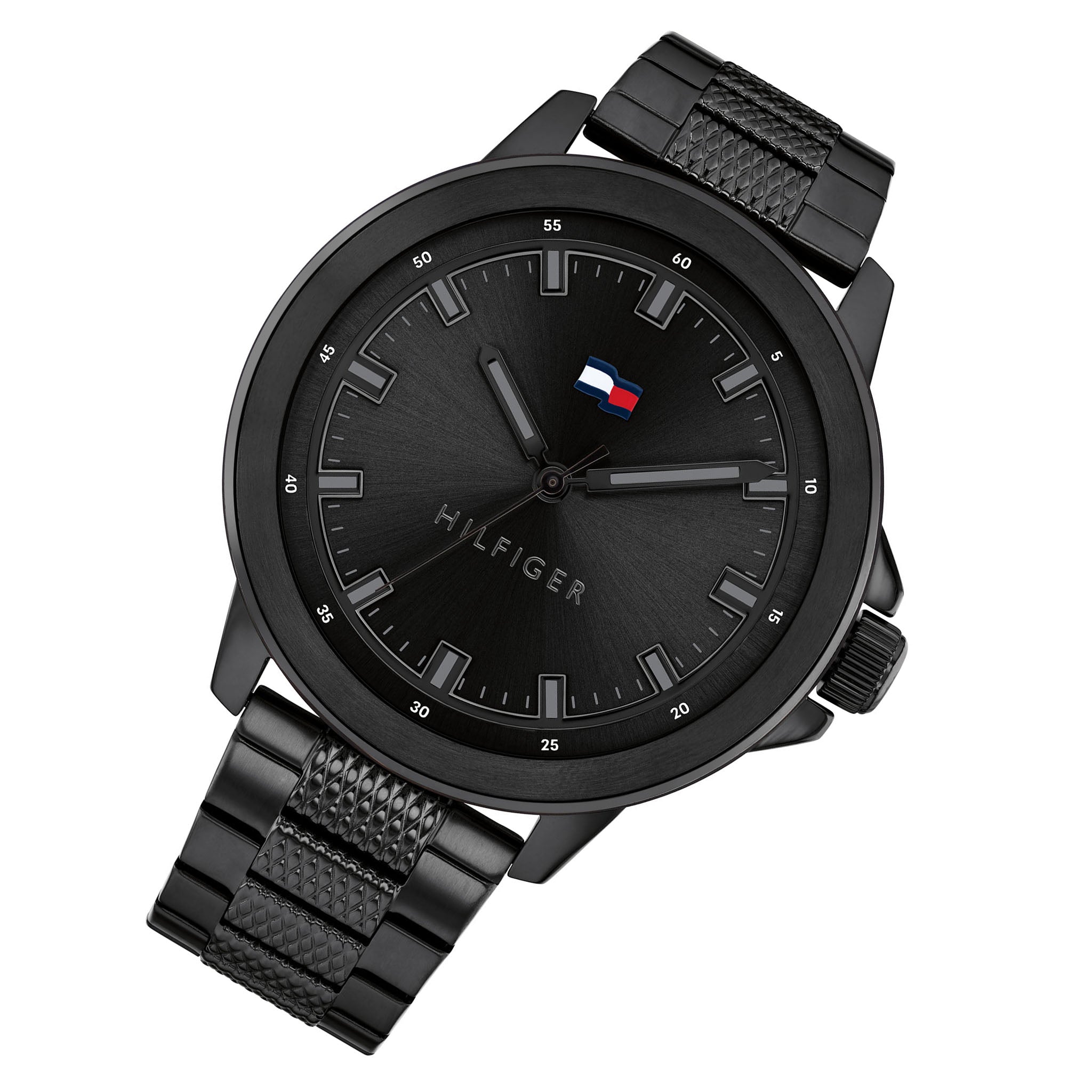 Tommy Hilfiger Black Steel Men's Watch - 1792026