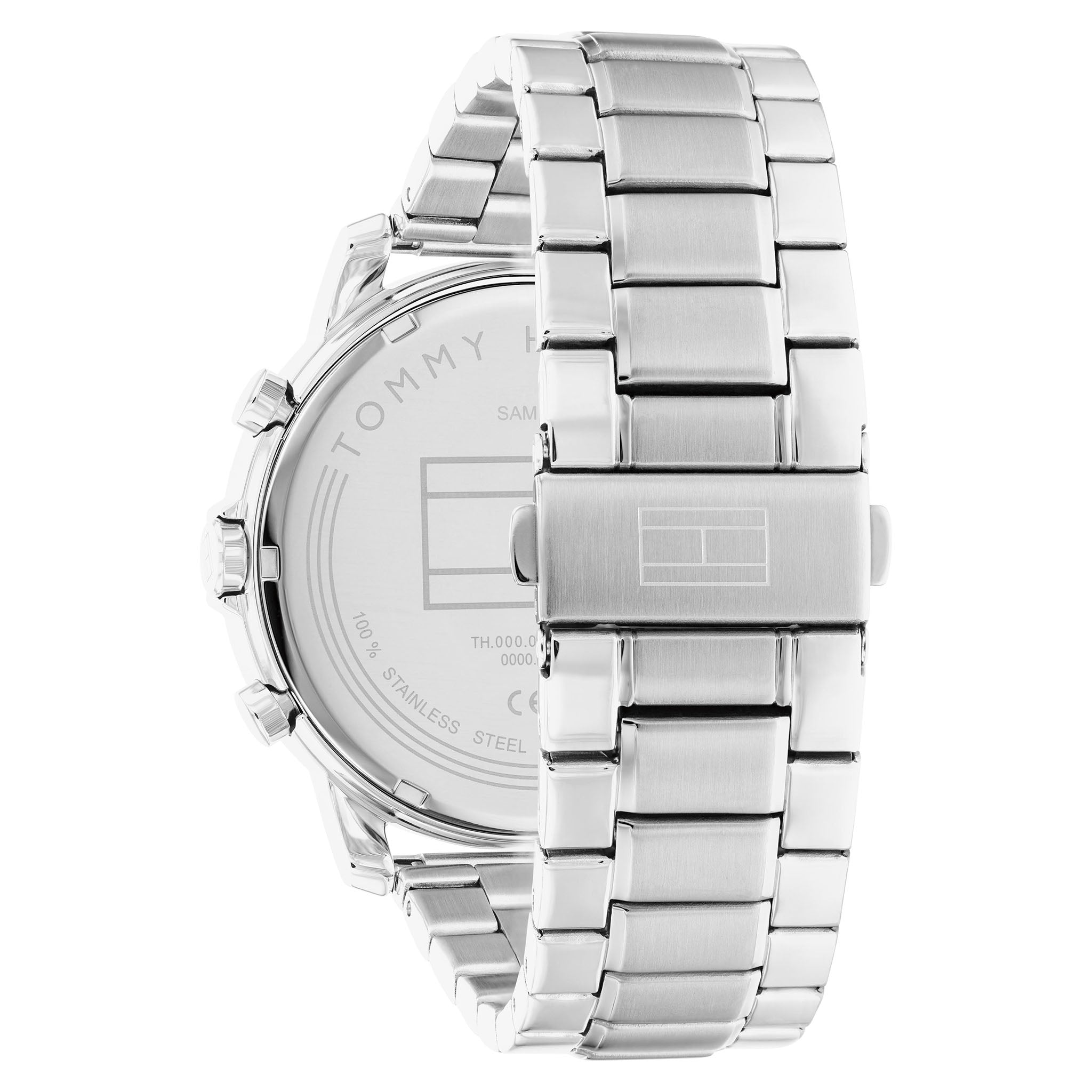 Tommy Hilfiger Stainless Steel Black Dial Multi-function Men's Watch - 1792048