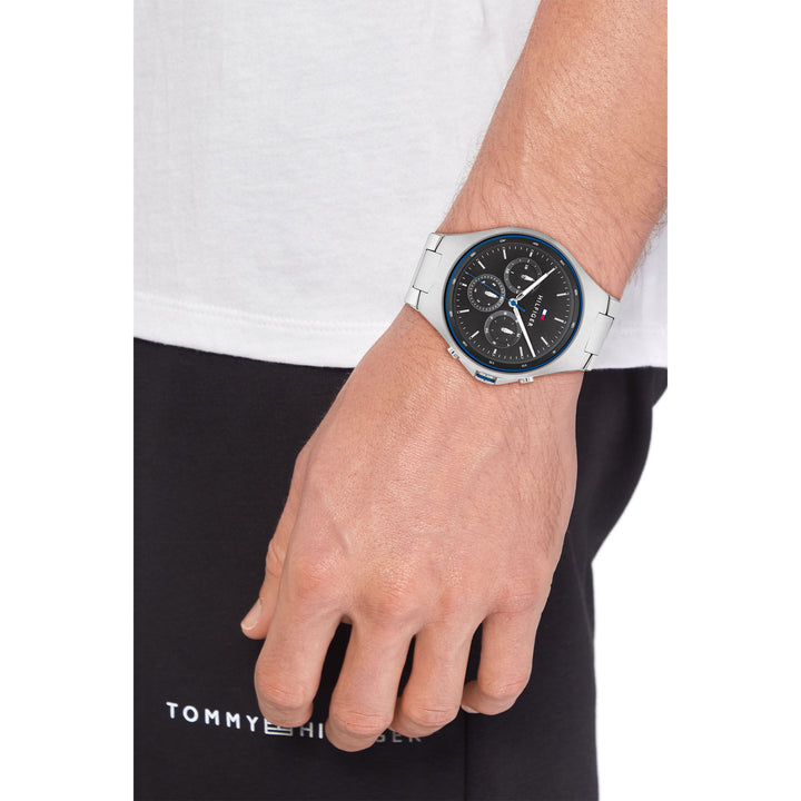 Tommy Hilfiger Stainless Steel Grey Dial Multi-function Men's Watch - 1792054