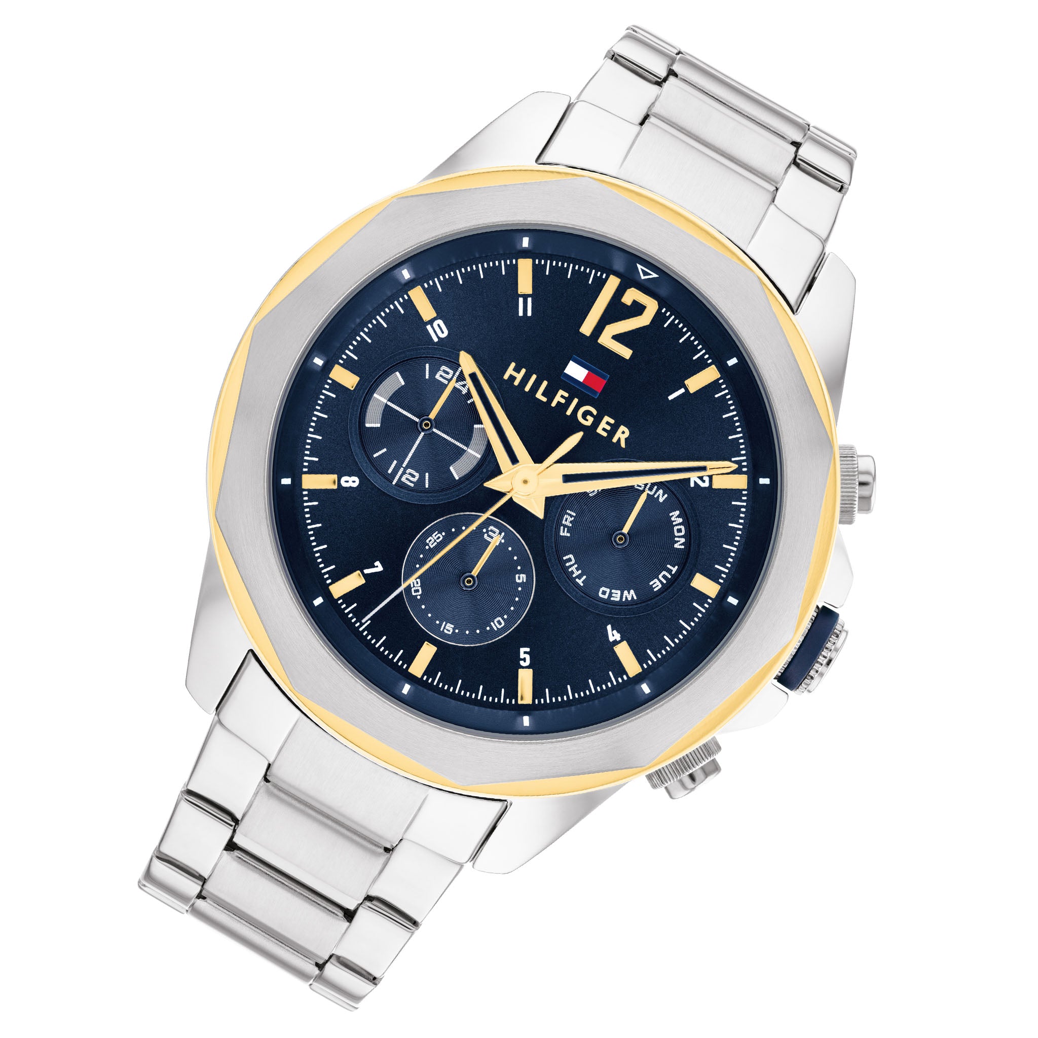 Tommy Hilfiger Silver-tone Steel Navy Dial Multi-function Men's Watch - 1792059