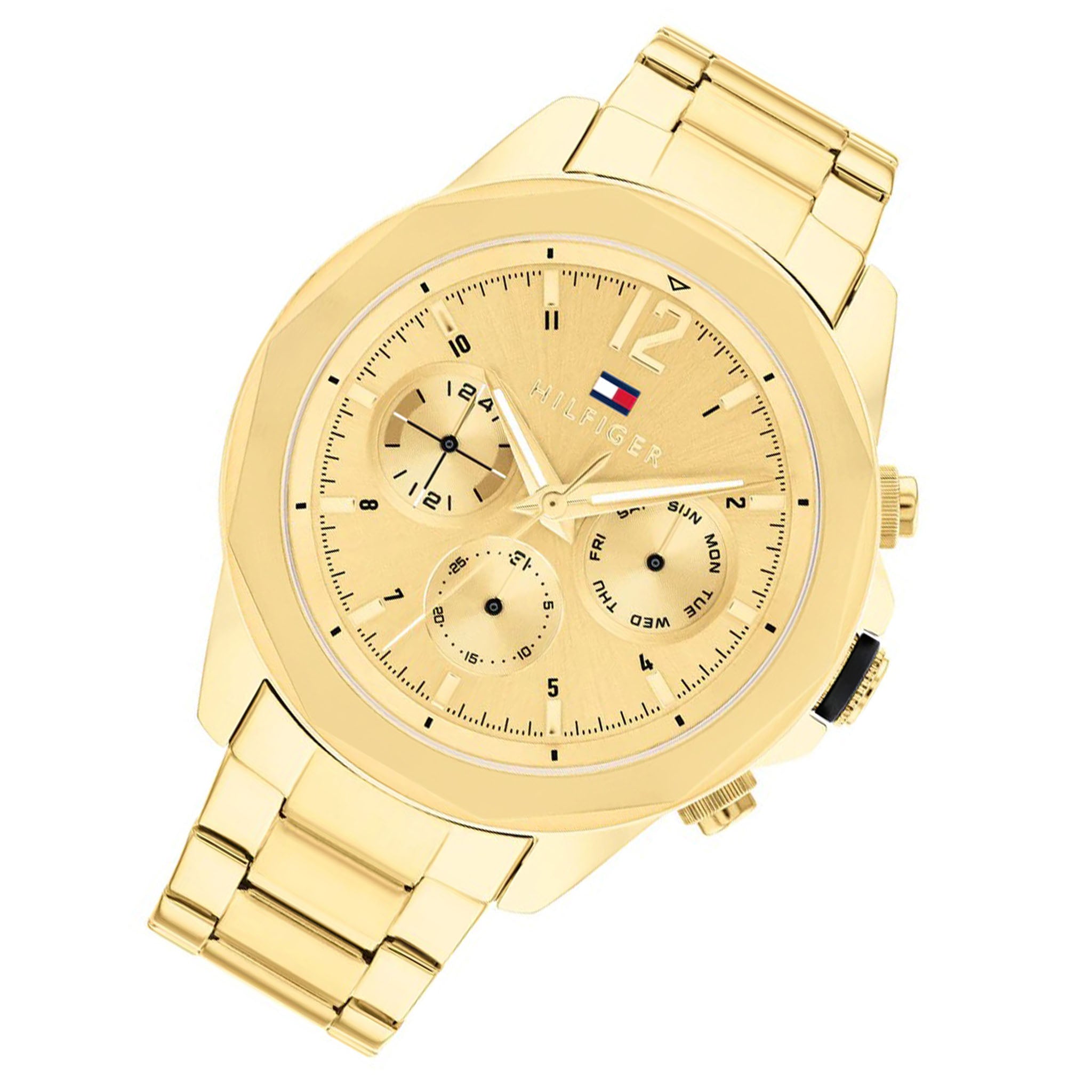 Tommy Hilfiger Gold Steel Multi-function Men's Watch - 1792060