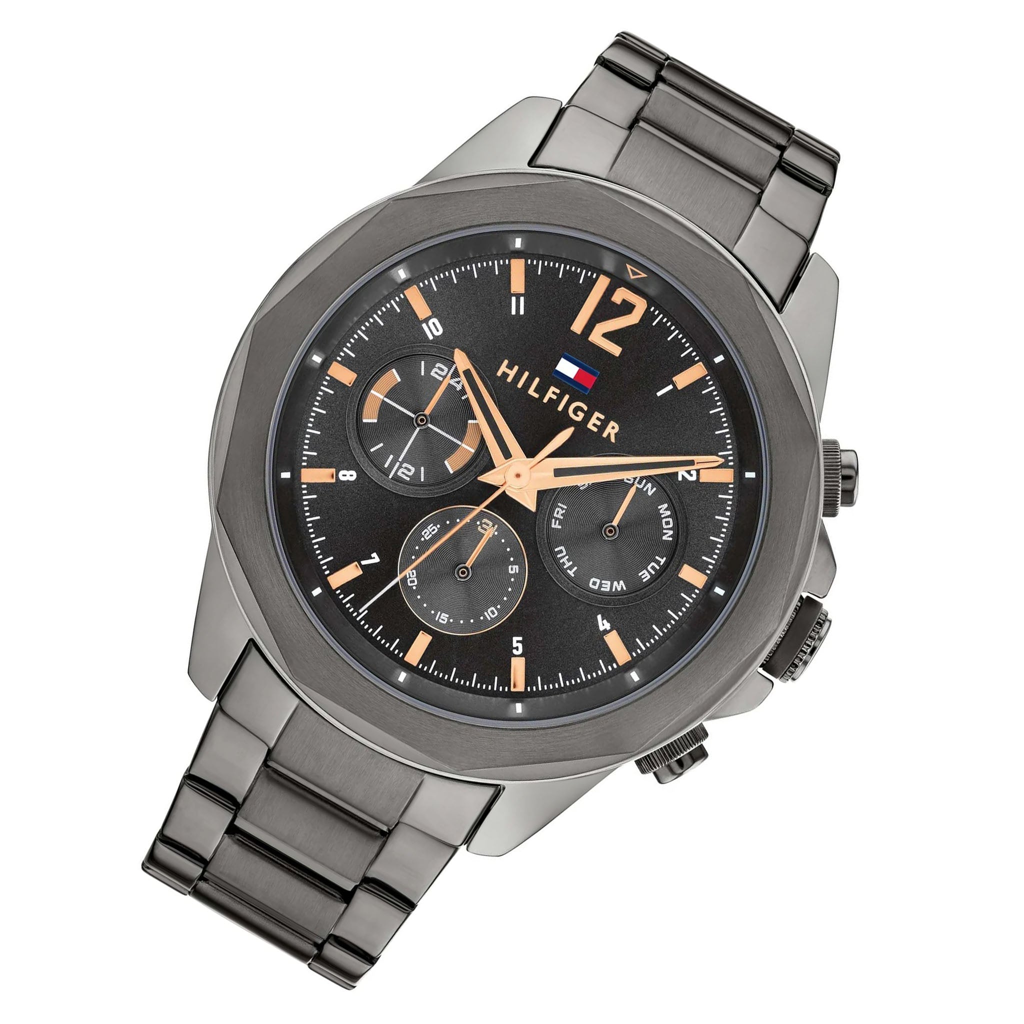 Tommy Hilfiger Grey Steel Dark Grey Dial Multi-function Men's Watch - 1792061