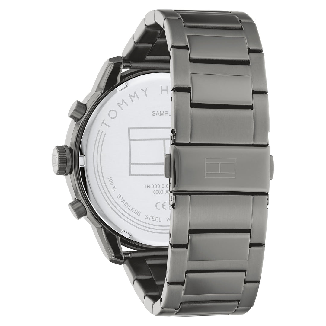 Tommy Hilfiger Grey Steel Dark Grey Dial Multi-function Men's Watch - 1792071