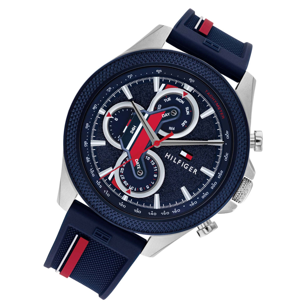 Tommy Hilfiger Multi-Colour Silicone Navy Dial Multi-function Men's Wa –  The Watch Factory Australia