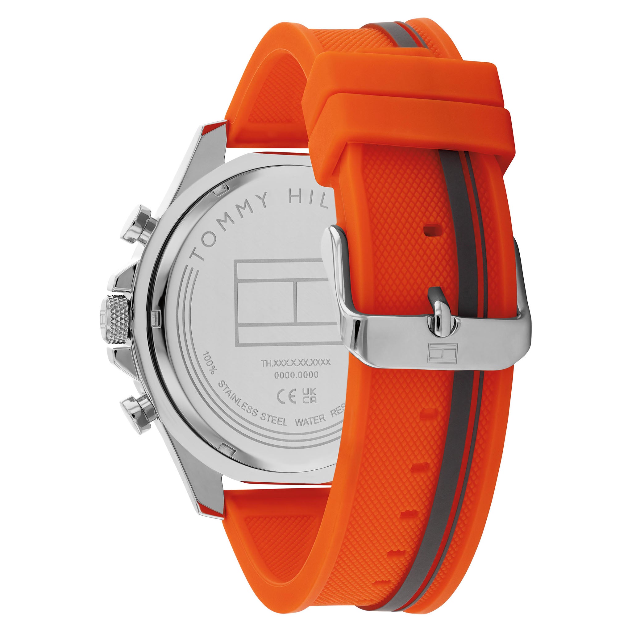 Tommy Hilfiger Multi-Colour Silicone Grey Dial Multi-function Men's Watch - 1792084