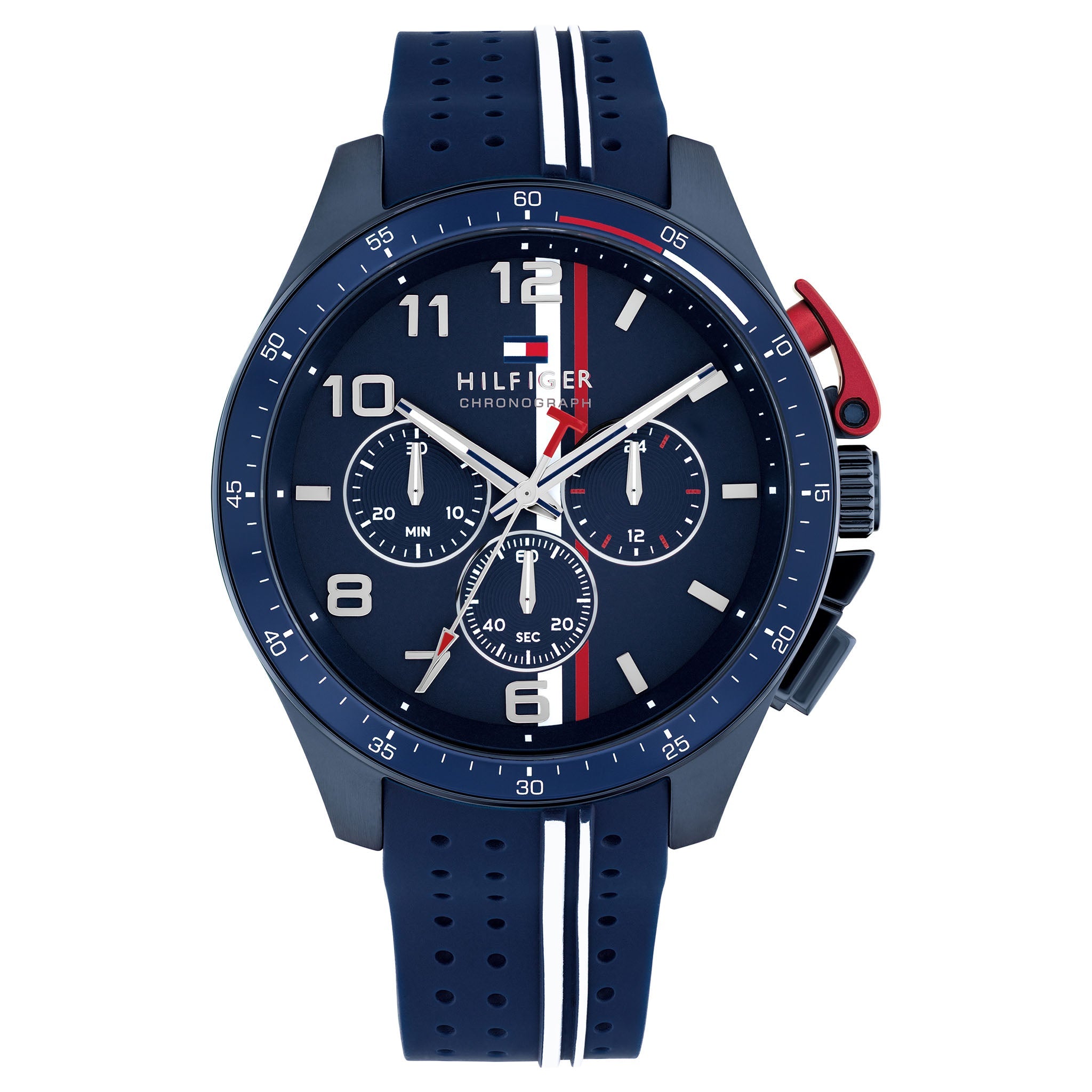 Tommy Hilfiger Blue Silicone Chronograph Men's Watch - 1792169