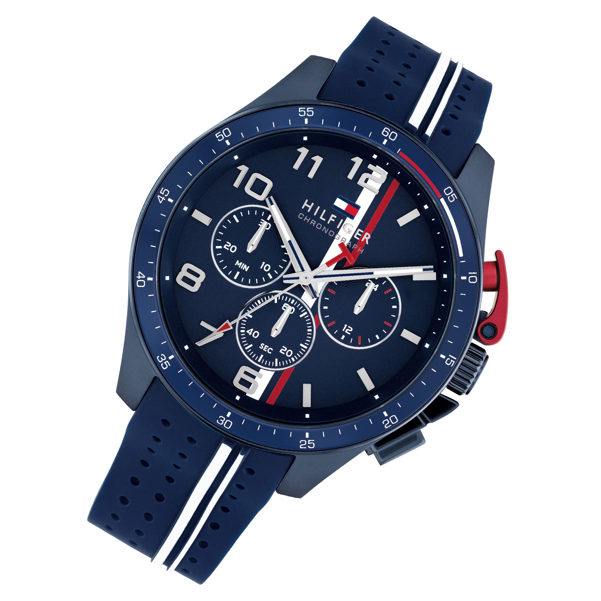 Tommy Hilfiger Blue Silicone Chronograph Men's Watch - 1792169