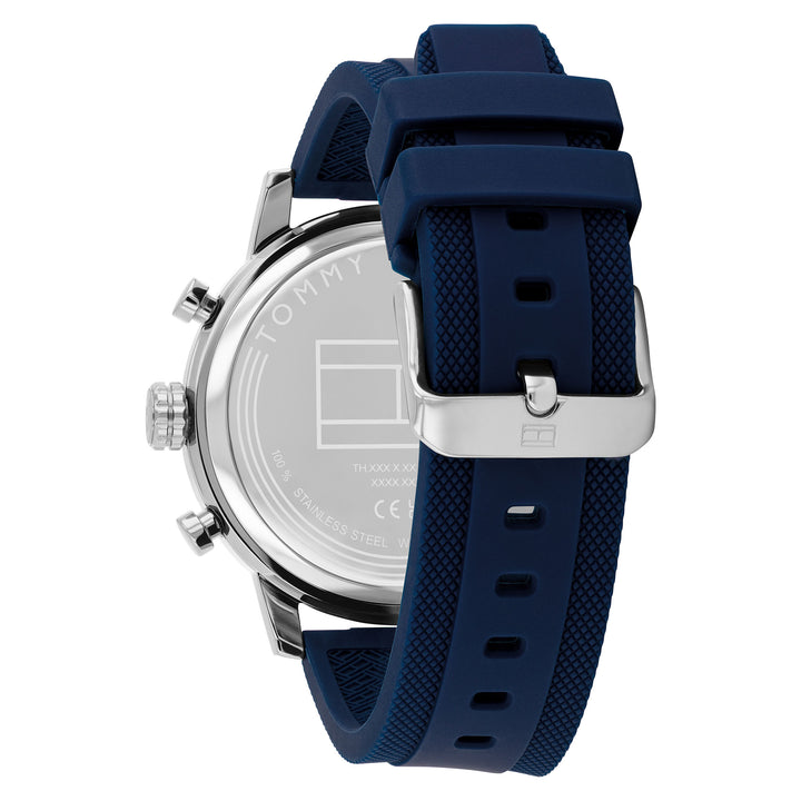 Tommy Hilfiger Blue Silicone Blue Dial Multi-function Men's Watch - 1792177