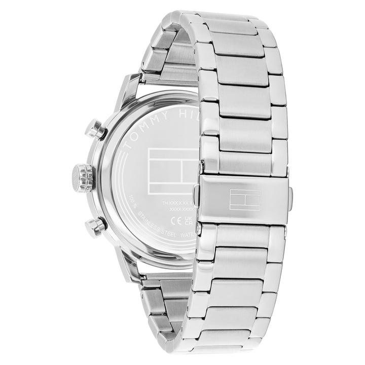 Tommy Hilfiger Stainless Steel Black Dial Multi-function Men's Watch - 1792181
