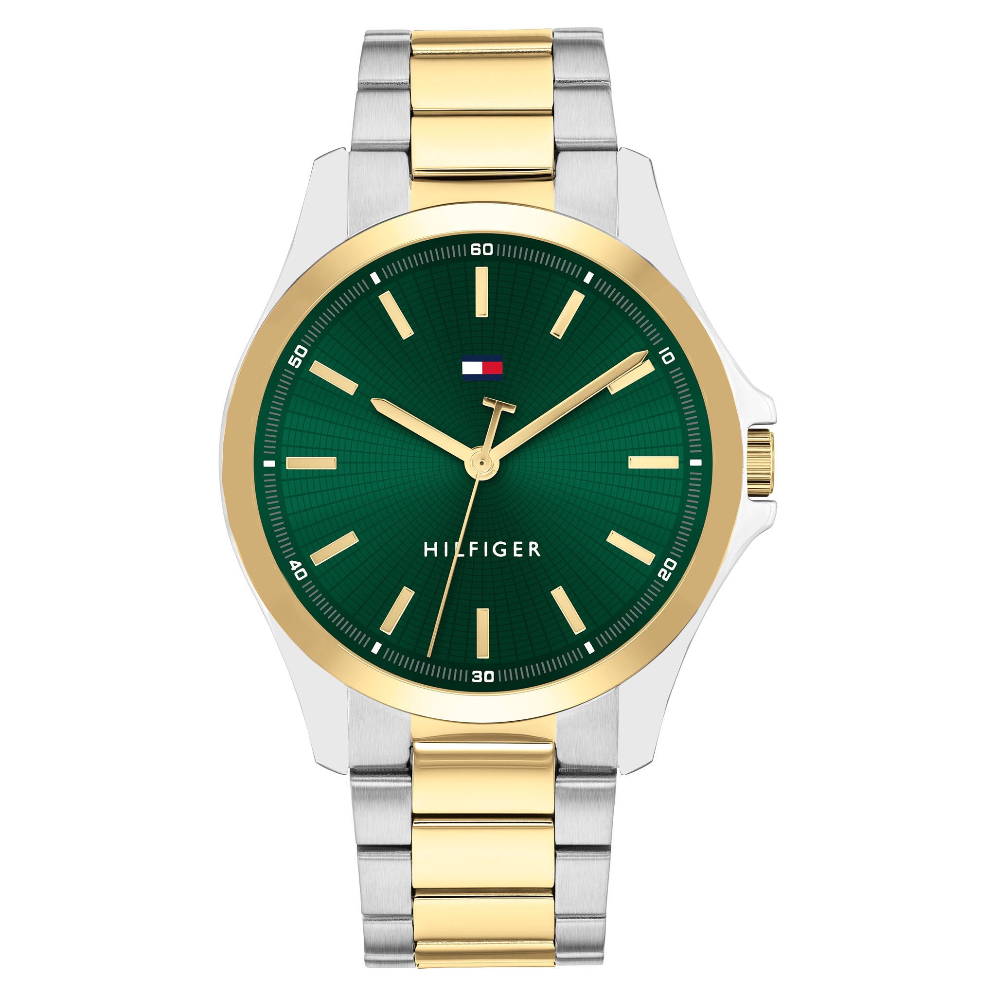 Tommy Hilfiger Two-Tone Steel Green Dial Men's Watch - 1792192