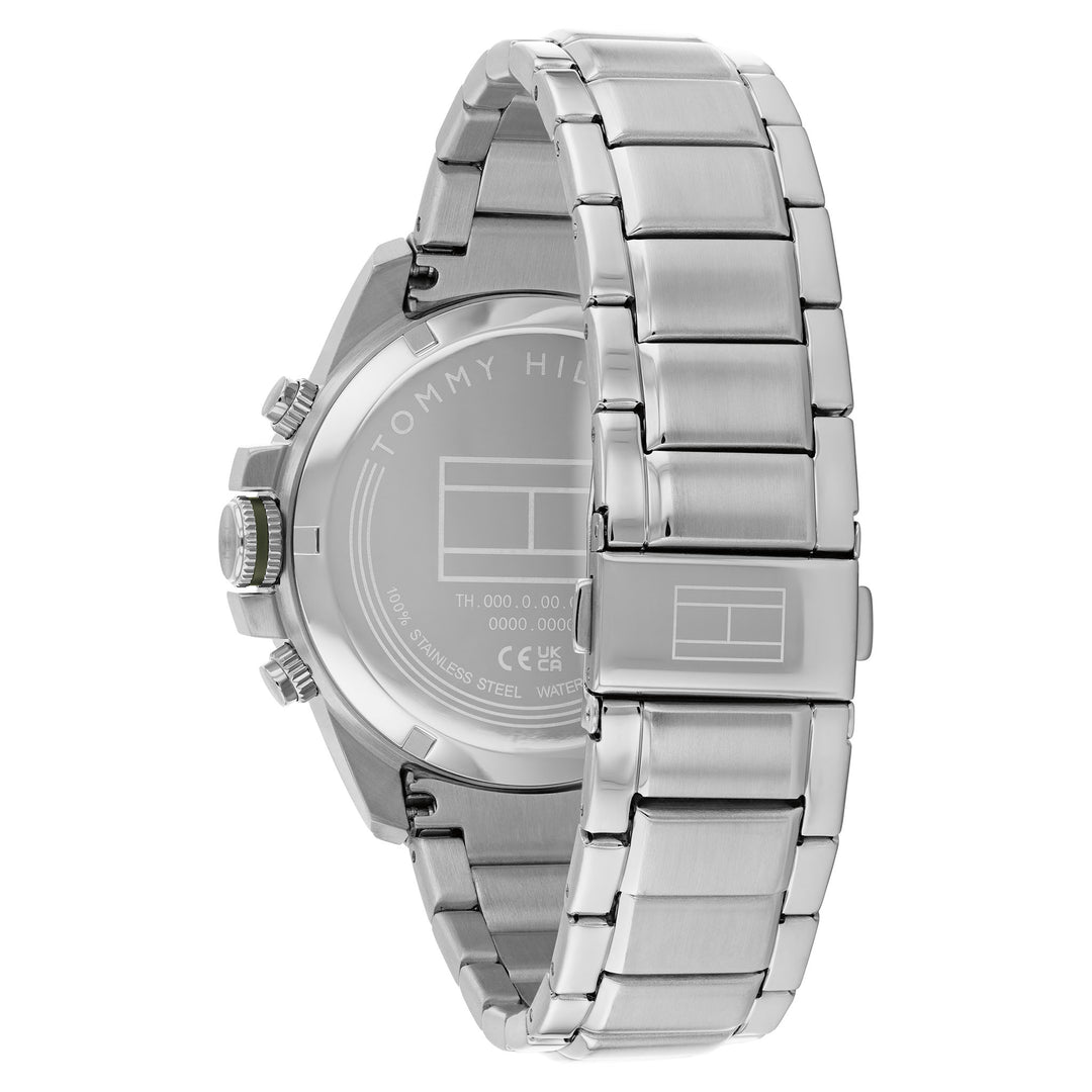 Tommy Hilfiger Stainless Steel Green Dial Multi-function Men's Watch - 1792197
