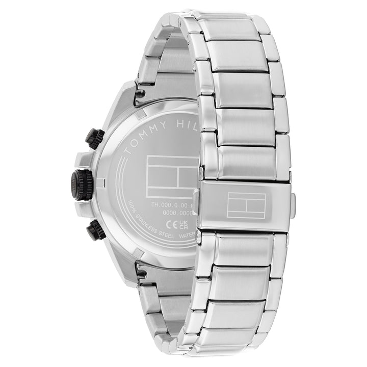 Tommy Hilfiger Stainless Steel Navy Dial Multi-function Men's Watch - 1792198