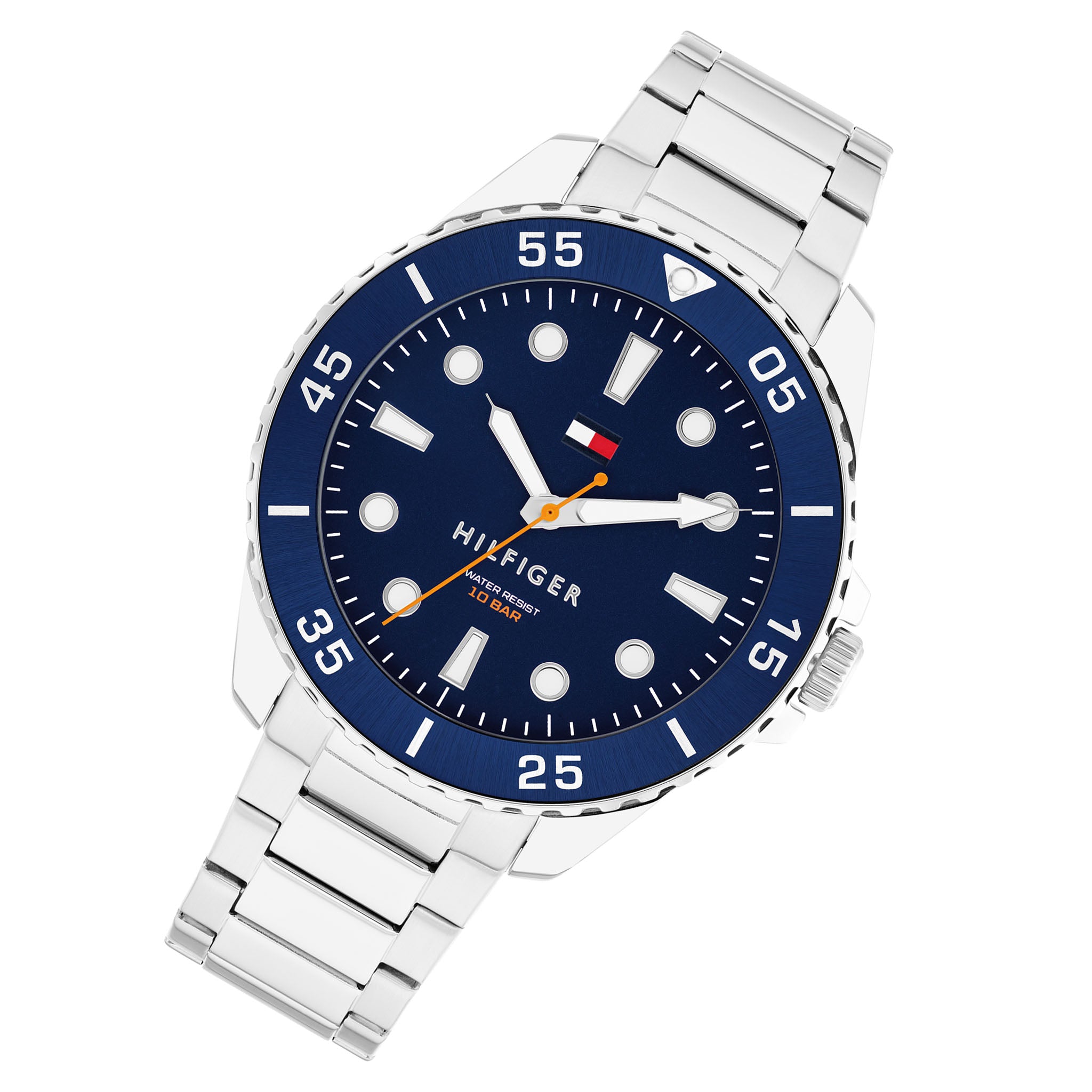 Tommy Hilfiger Stainless Steel Blue Dial Men's Watch - 1792202