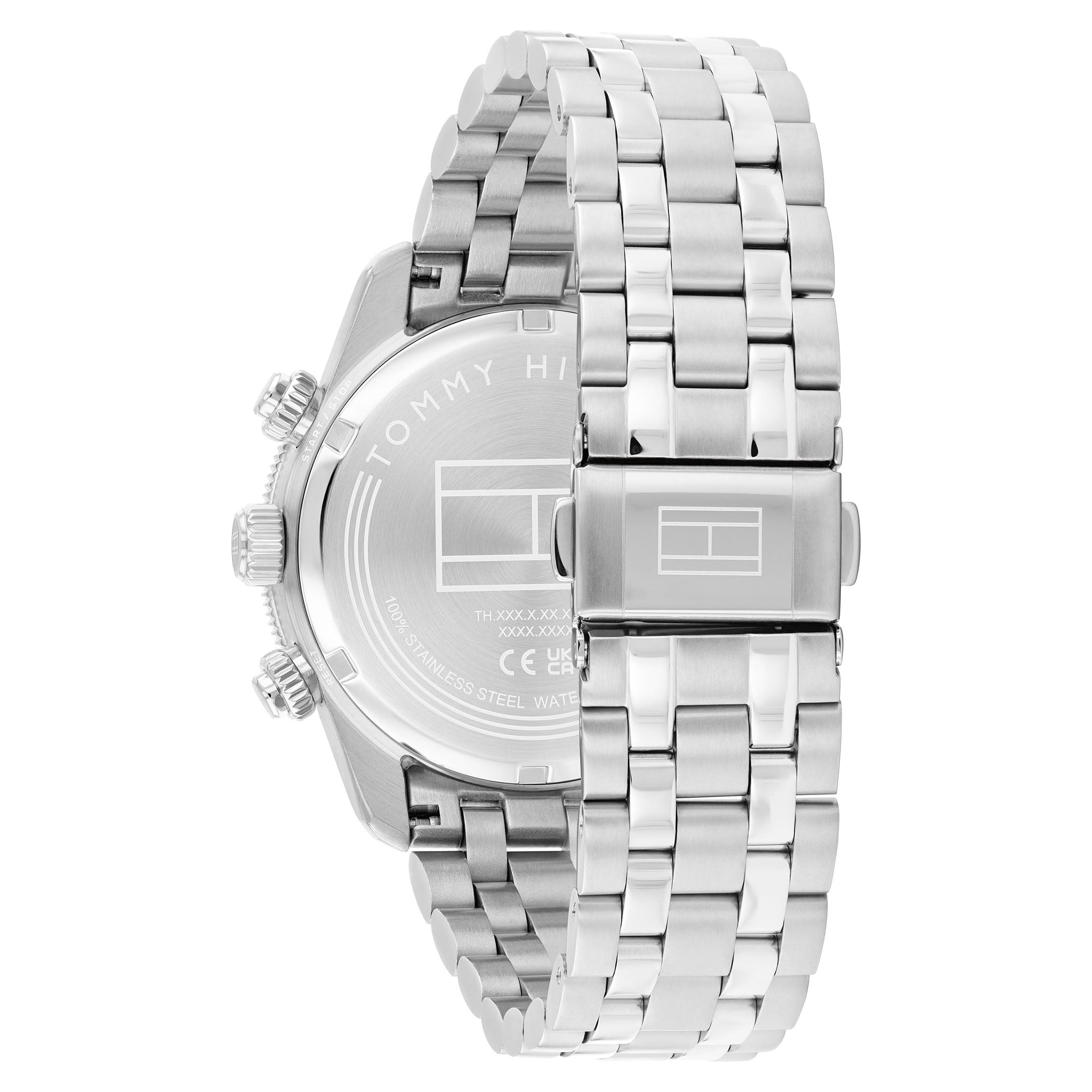 Tommy Hilfiger Stainless Steel Green Dial Chronograph Men's Watch - 1792214